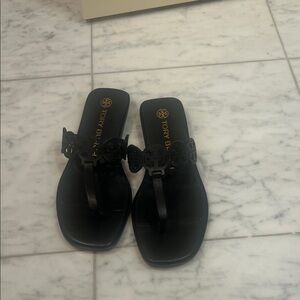 Tory Burch Black Cutout Sandals